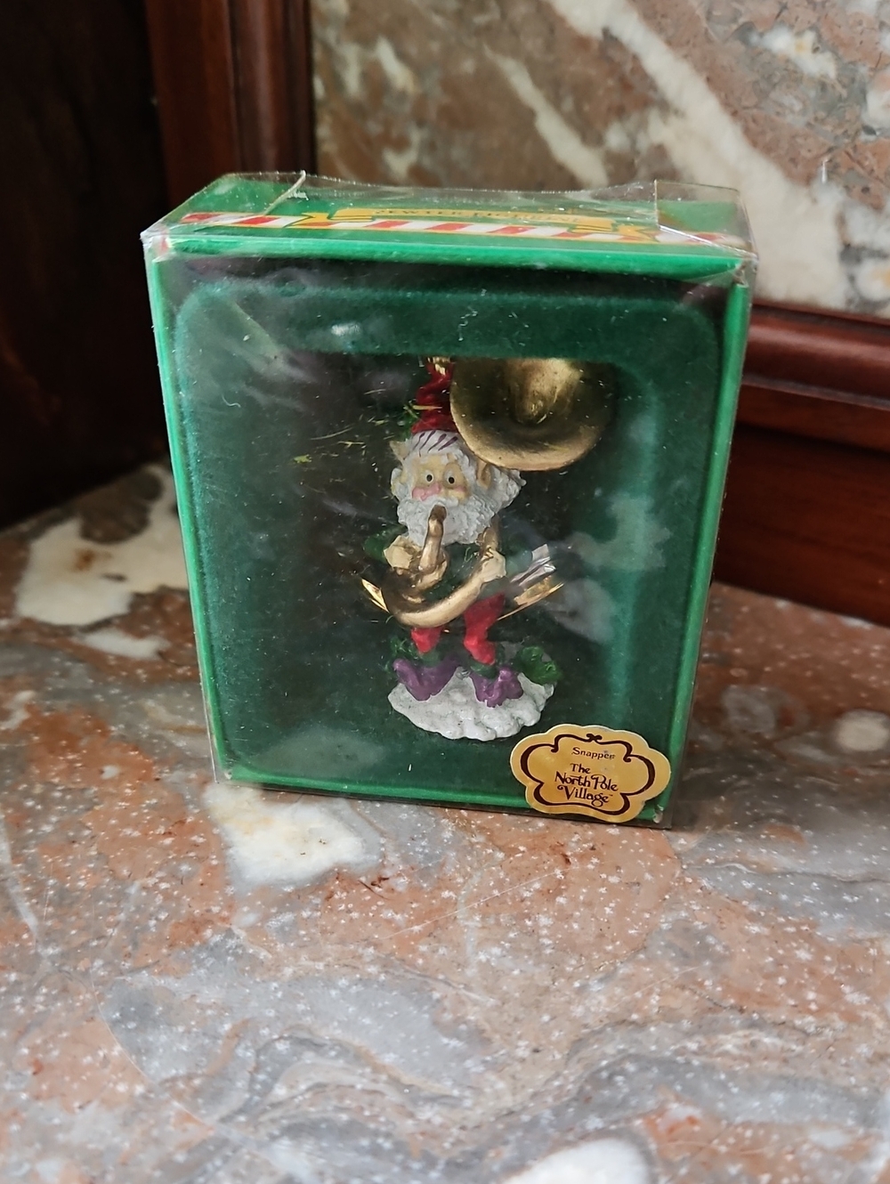 Vintage 1989 Enesco Snapper Elf North Pole Village Pewter Figurine